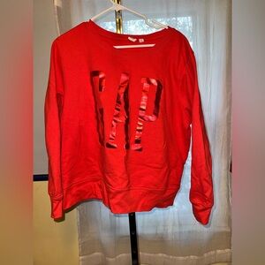 GAP Women’s XL Red Foil Sweatshirt